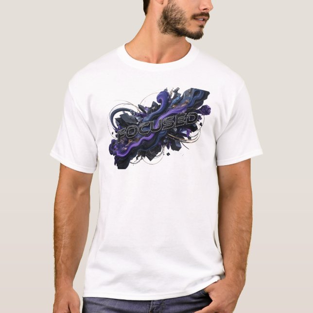 Camiseta Edgy Navy FOCUSED (Frente)