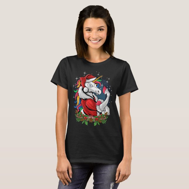 Camiseta Edgy Papais noeis Unicorn (Frente Completa)