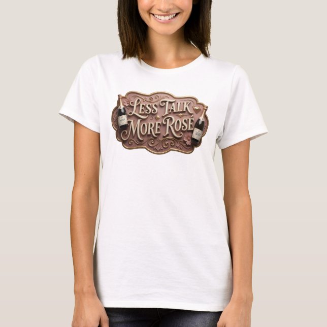 Camiseta Edgy Pink MENOS FALA MAIS ROSÉ (Frente)