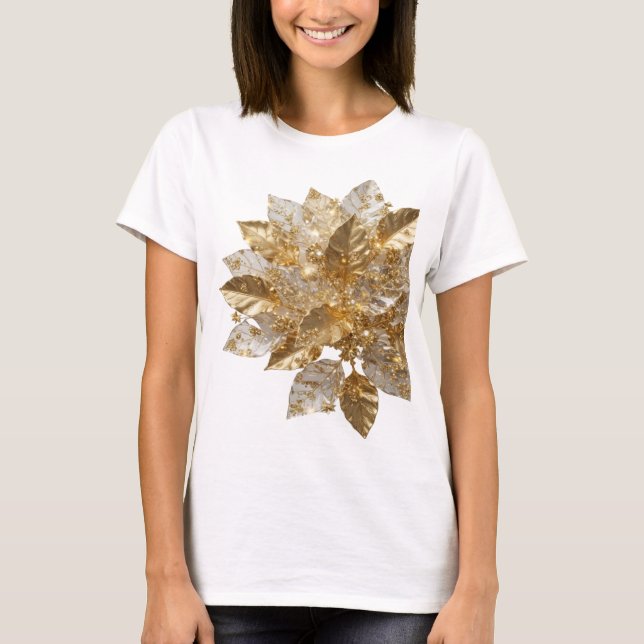 Camiseta Edgy Silver GOLDEN LEAVES (Frente)