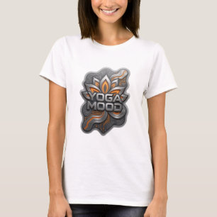 Camiseta Edgy Silver YOGAMOOD com Design