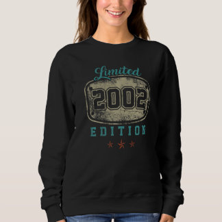 Camiseta Edição de 2002 Nascimento Retro Vintage 20º Aniver