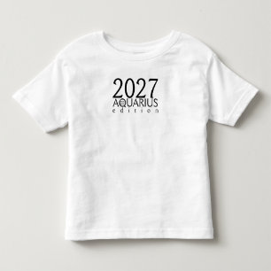 Camiseta edição de Aquário de 2026 com símbolo