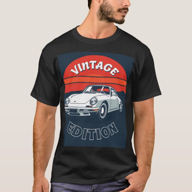 Camiseta Edição de carro vintage (Frente)