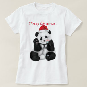 Camiseta Edição de Natal - Bebê Panda