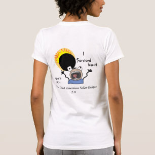 Camiseta Edição de Sobrevivência do Eclipse Solar de 2024