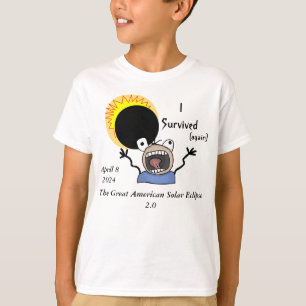 Camiseta Edição de Sobrevivência do Eclipse Solar de 2024