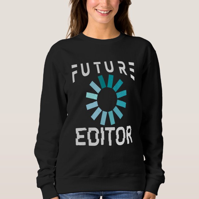 Camiseta Edição do Editor de Vídeo Futuro do Editor (Frente)