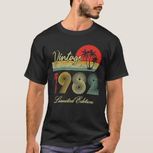 Camiseta Edição limitada 1982 aniversário de 40 anos Gift 4