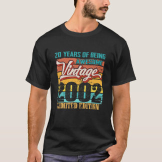 Camiseta Edição Limitada, 2002, 20 anos, 20 Engraçado