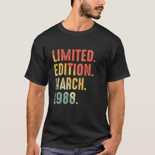 Camiseta Edição Limitada Aniversário Março 1988