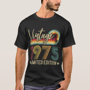 Camiseta Edição limitada de 1975 47ª edição Presente de ani