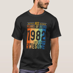 Camiseta Edição Limitada De 1982, 40 Anos De Esforço