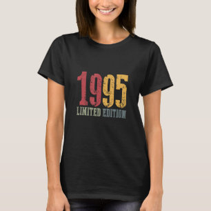 Camiseta Edição Limitada de 1995 Aniversário Vintage Retro