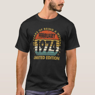 Camiseta Edição limitada de 48 anos de presente fevereiro d