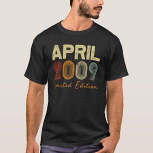 Camiseta Edição Limitada De Abril De 2009 Retro 12 Anos De