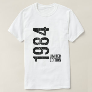 Camiseta Edição Limitada de Aniversário de 42 anos de 1984 