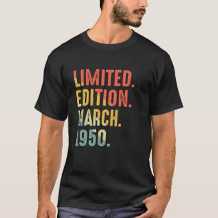 Camiseta Edição Limitada de Aniversário de Março de 1950