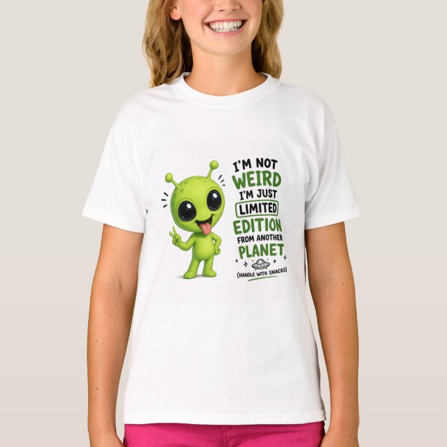Camiseta Edição Limitada de Design Alien (Frente)