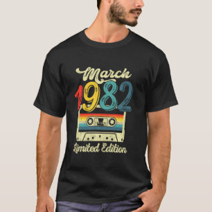 Camiseta Edição limitada de março de 1982 - aniversário de 