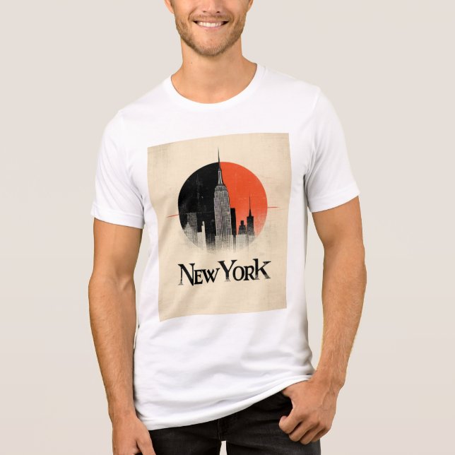 Camiseta Edição Limitada de Nova Iorque - Estilo Gráfico do (Frente)