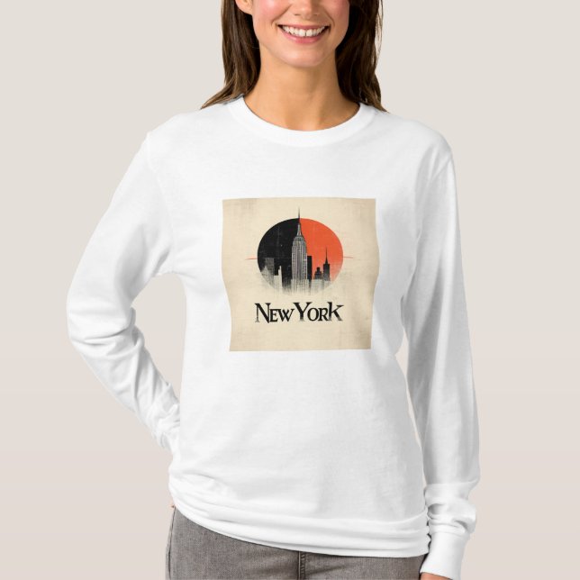 Camiseta Edição Limitada de Nova Iorque - Estilo Gráfico do (Frente)