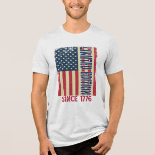 Camiseta Edição Limitada Desde 1776 Bandeira Patriótica Vin