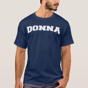 Camiseta Edição Limitada do Nome Donna Divertida Retro Vint