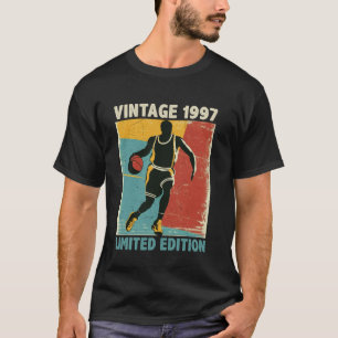 Camiseta Edição Limitada Fã de Basquete Retro Vintage 1997