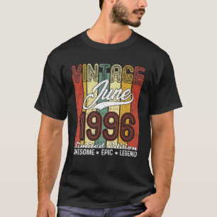 Camiseta Edição limitada junho 1996 25 Birthday Vintage