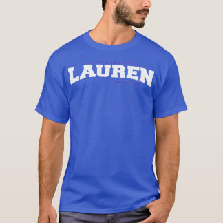Camiseta Edição Limitada Lauren Nome Divertido Retro Vintag