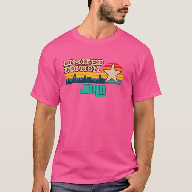 Camiseta Edição limitada Luca Retro Radio Cassette Name (Frente)