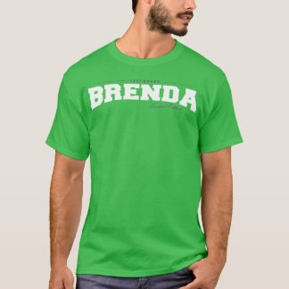 Camiseta Edição Limitada Nome Brenda Divertido Retro Vintag