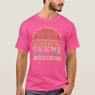 Camiseta Edição Limitada Outubro 1995 30Anos 30º Aniversári