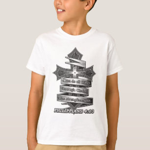Camiseta Edição limitada Philippians 4:13 Bíblia cristã