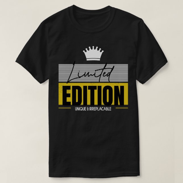 Camiseta Edição Limitada, Tipografia Moderna Uniquidade (Frente do Design)