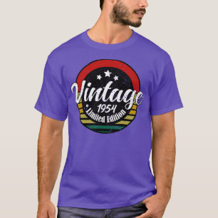 Camiseta Edição limitada Vintage 1954 aniversário 69 Aniver