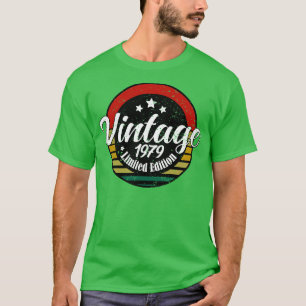 Camiseta Edição limitada Vintage, 1979, 44 Birthda