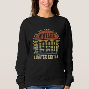 Camiseta Edição Limitada Vintage 1990 35 Anos Presentes 35a