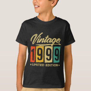 Camiseta Edição Limitada Vintage 1999 27 Anos 27º Aniversár