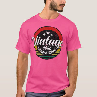 Camiseta Edição limitada Vintage, aniversário de 1966, 57ru