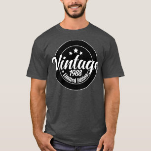 Camiseta Edição limitada Vintage, aniversário de 35 anos, a