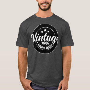 Camiseta Edição limitada Vintage, aniversário de 37 anos, a