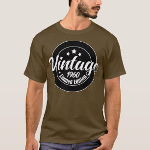 Camiseta Edição limitada Vintage, aniversário de 63 anos, a