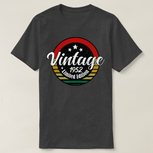 Camiseta Edição limitada Vintage, aniversário de 71ruas Bir (Frente do Design)
