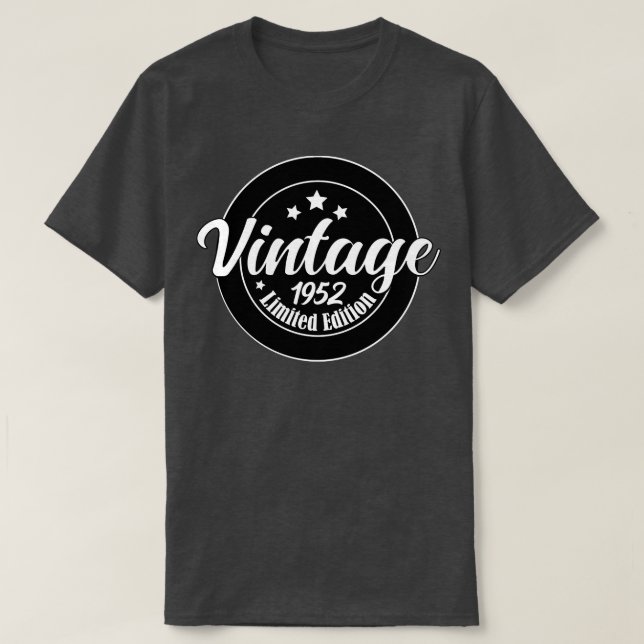 Camiseta Edição limitada Vintage, aniversário de 71ruas Bir (Frente do Design)