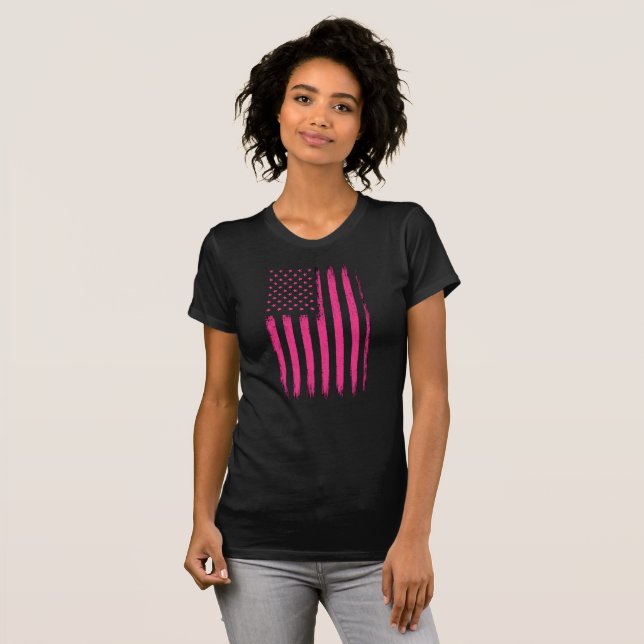 Camiseta Edição Rosa Old Glory  (Frente Completa)