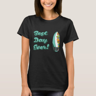Camiseta Edição Tropical Surfboard do Melhor Dia de Todos