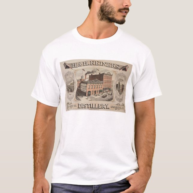 Camiseta Edifício De Destilação H. E. Reiners No Brooklyn,  (Frente)