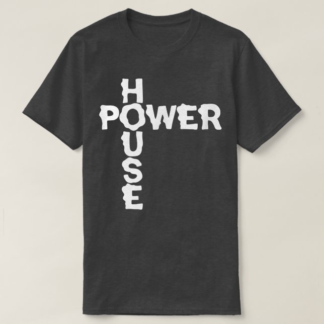 Camiseta Edifício de Malhação de Gym HOUSE Mens (Frente do Design)